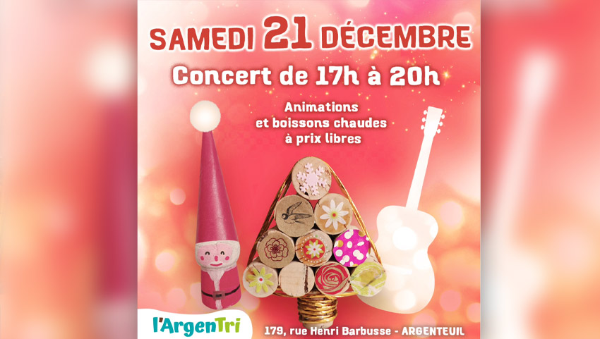 Noël à l'ArgenTri : vente et concert